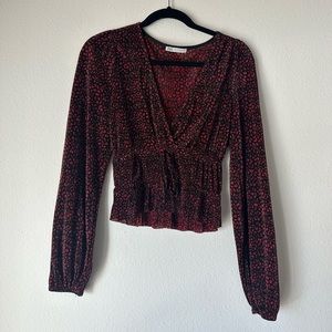 Zara Animal Print Blouse
